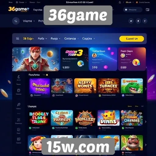 Navegação e usabilidade do site 36game